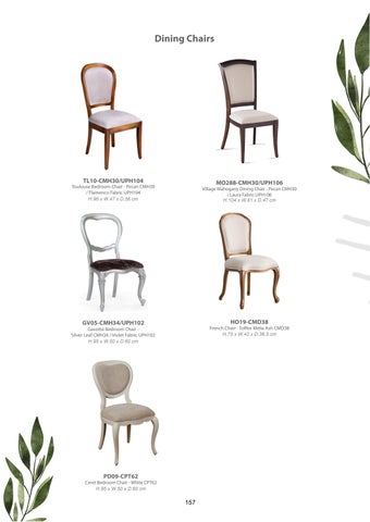 Legacy Home 家具目录 · Chairs and Benches 第 6 页