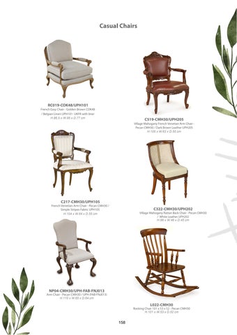 Legacy Home 家具目录 · Chairs and Benches 第 7 页