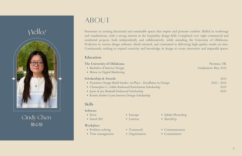 Cindy Chen | 室内 Design Student Portfolio 第 2 页