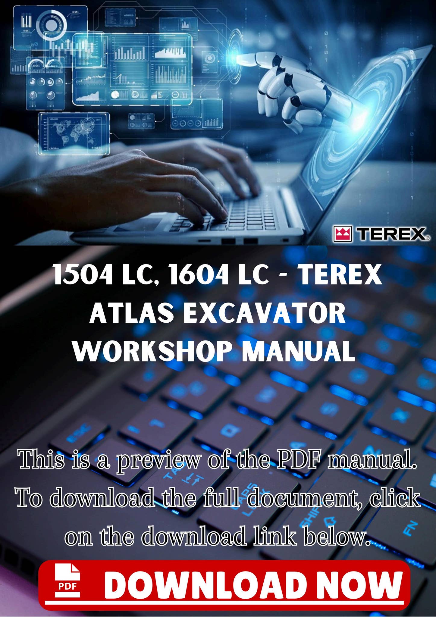 ★アーボリストワークブック　MY Technical GUIDE : 1他４冊★ 1504 LC, 1604 LC - Terex Atlas Excavator Workshop Manual by