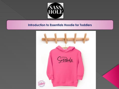 Introduction to Essentials Hoodie for Toddlers