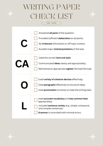 WRITING PAPER CHECKLIST by Mohd Asri - Issuu