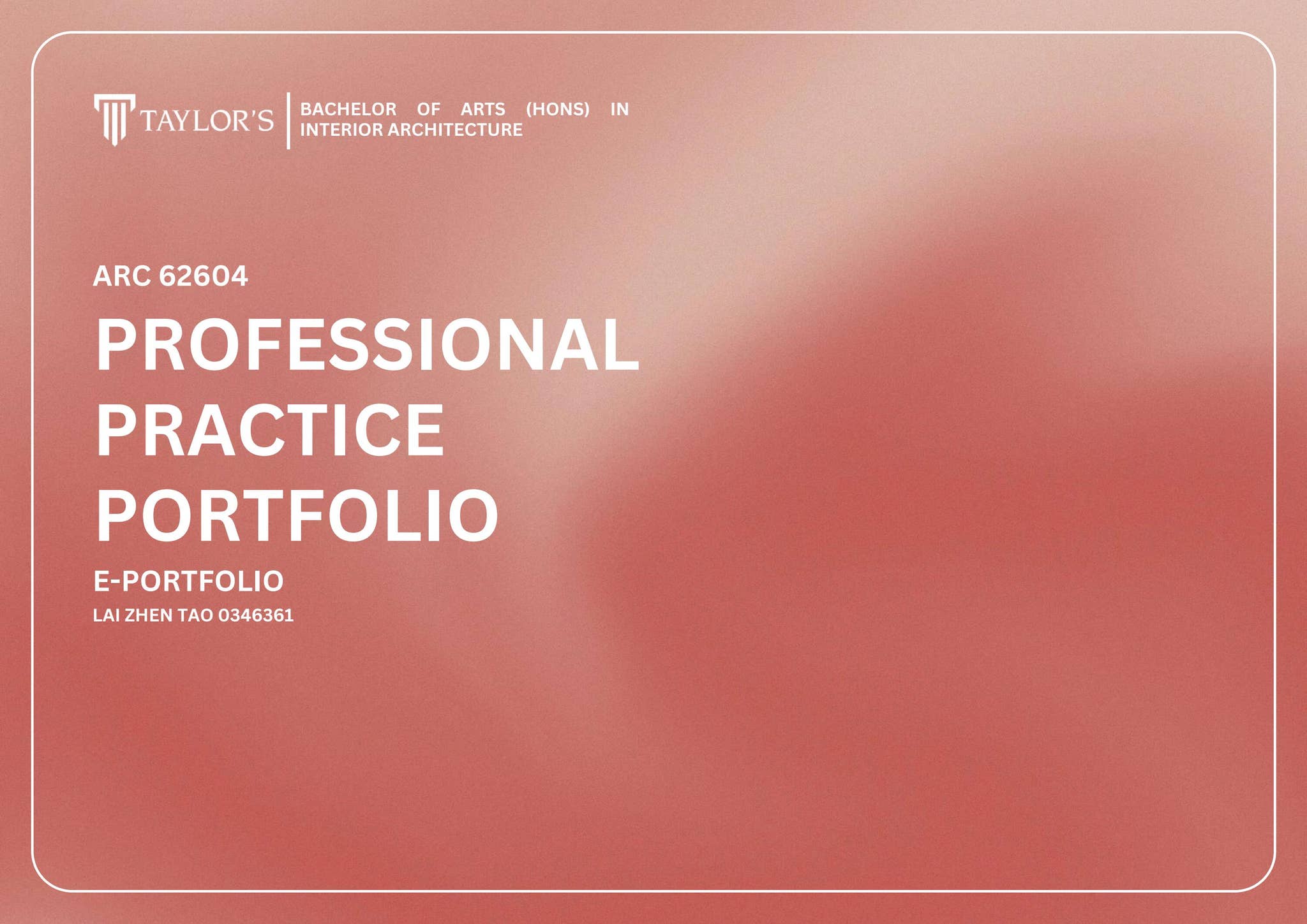 PROFESSIONAL PRACTICE E-Portfolio by zhentaolai0346361 - Issuu