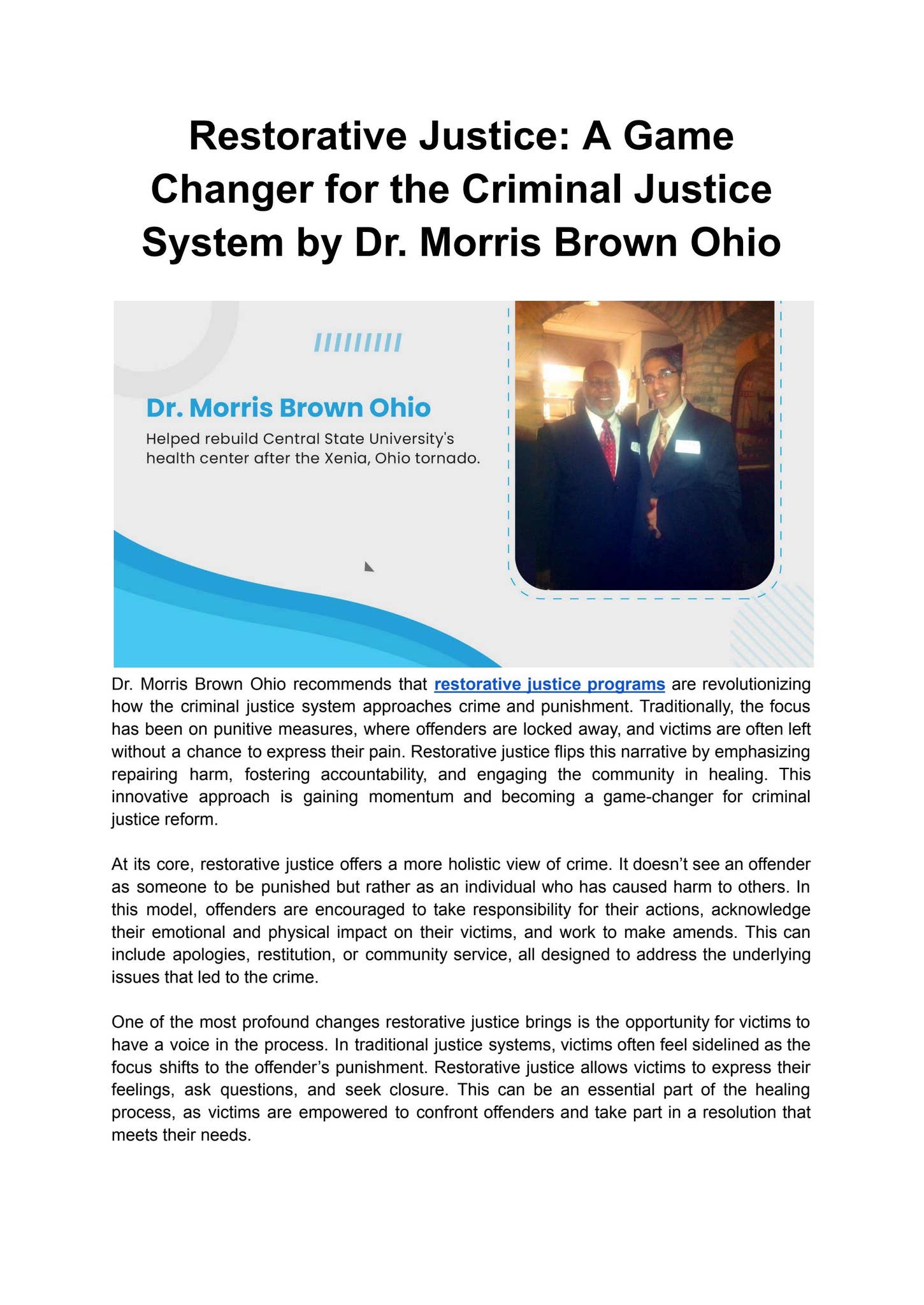 Restorative Justice_ A Game Changer for the Criminal Justice System by