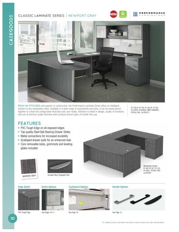 OC Office Installation PCFD Laminate 书桌 目录 第 9 页