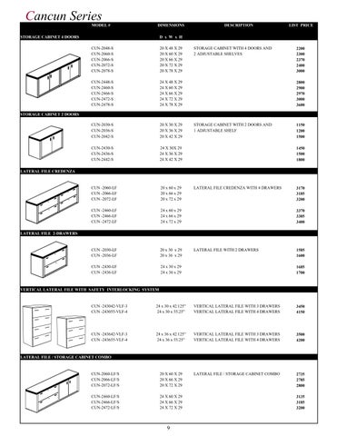 Rainbow Cancun 家具系列 目录 第 9 页