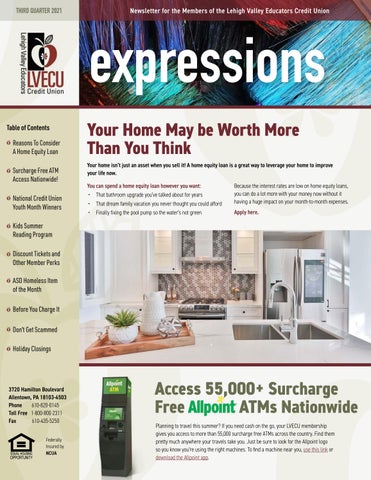 Quarter Newsletter for a Credit Union