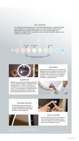 Beaumont Tiles 灯饰目录 · Remer Illuminated Mirrors 第 9 页