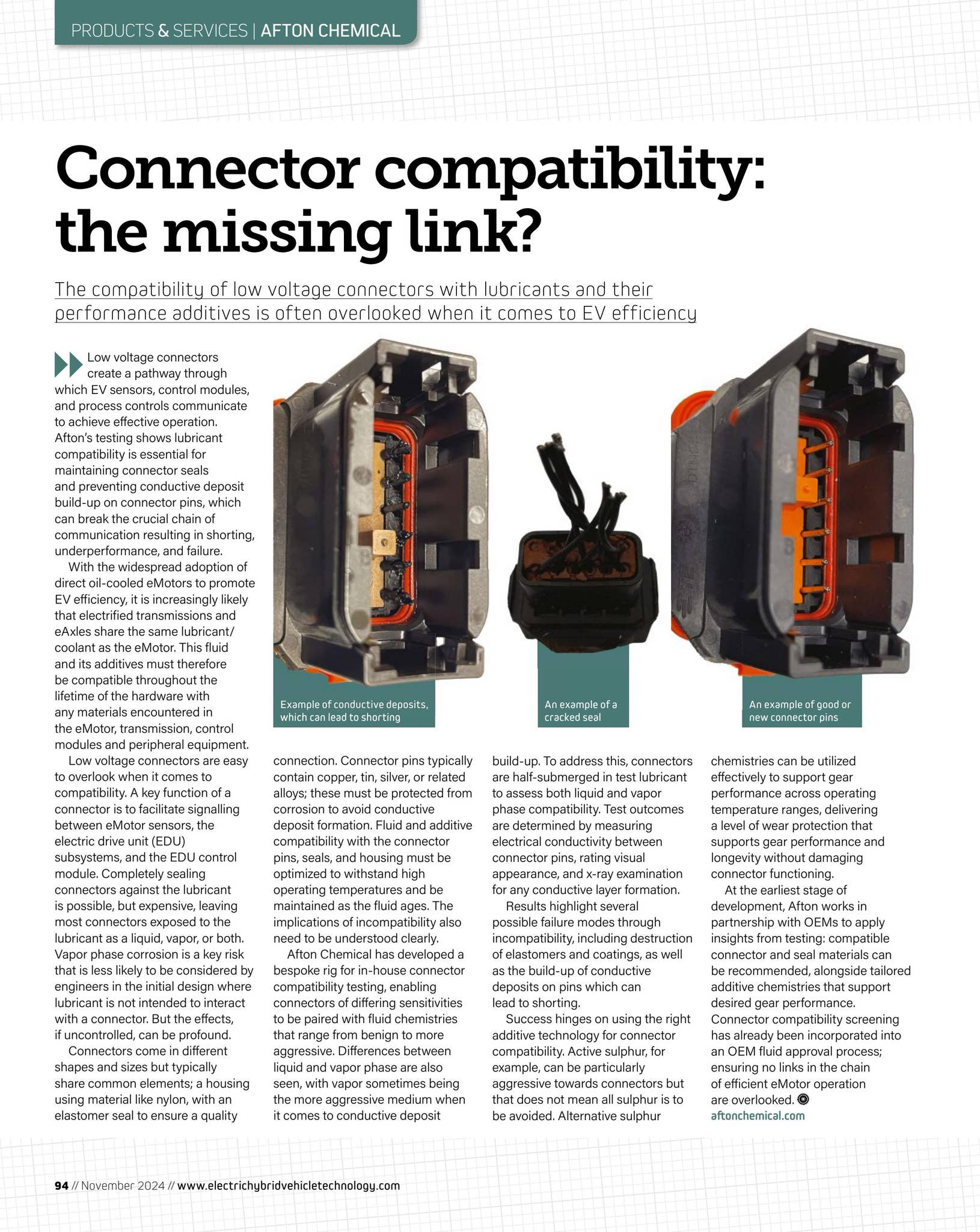 Connector compatibility: the missing link? by Afton Chemical - Issuu