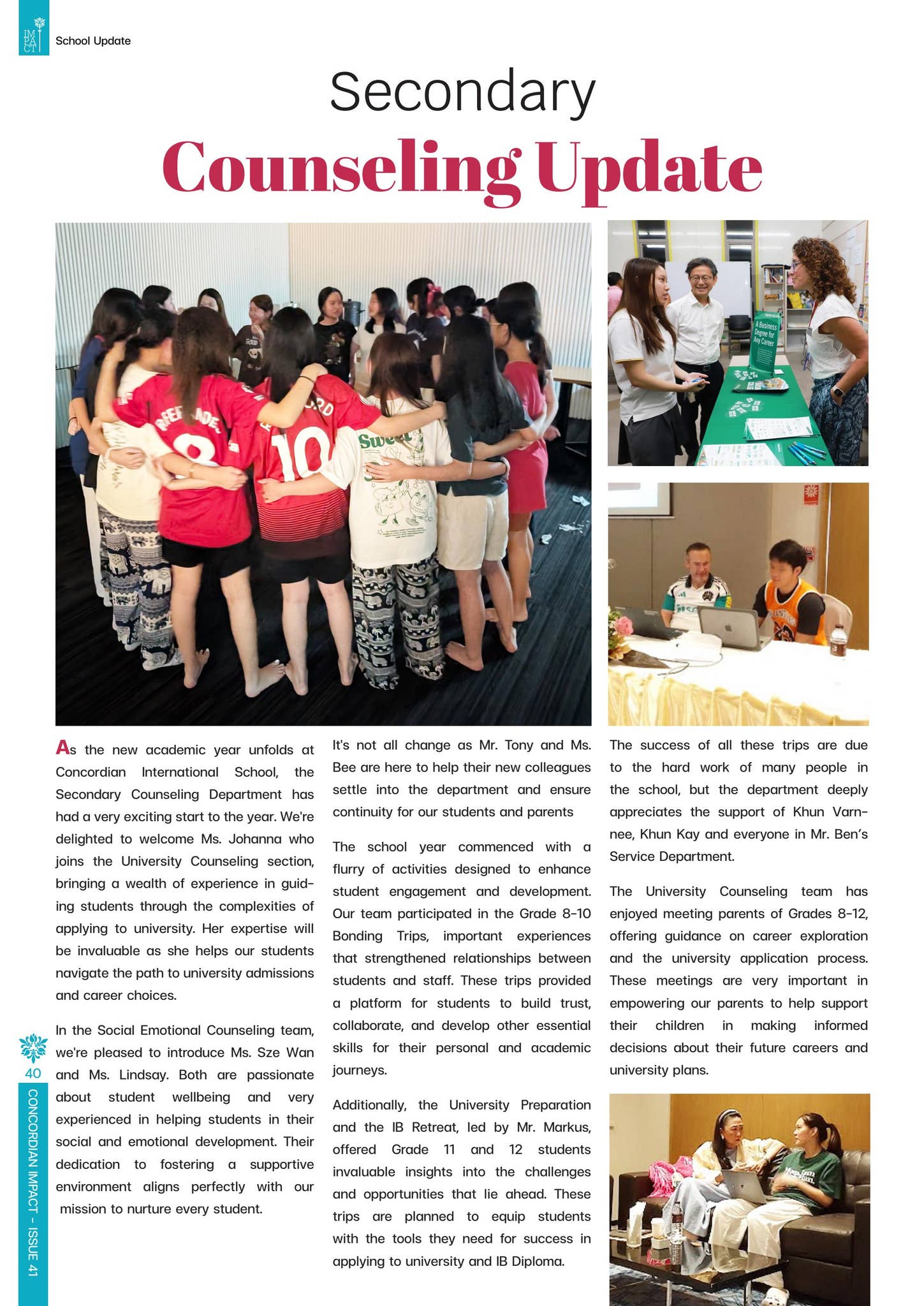 Secondary Counseling by Concordian International School - Issuu