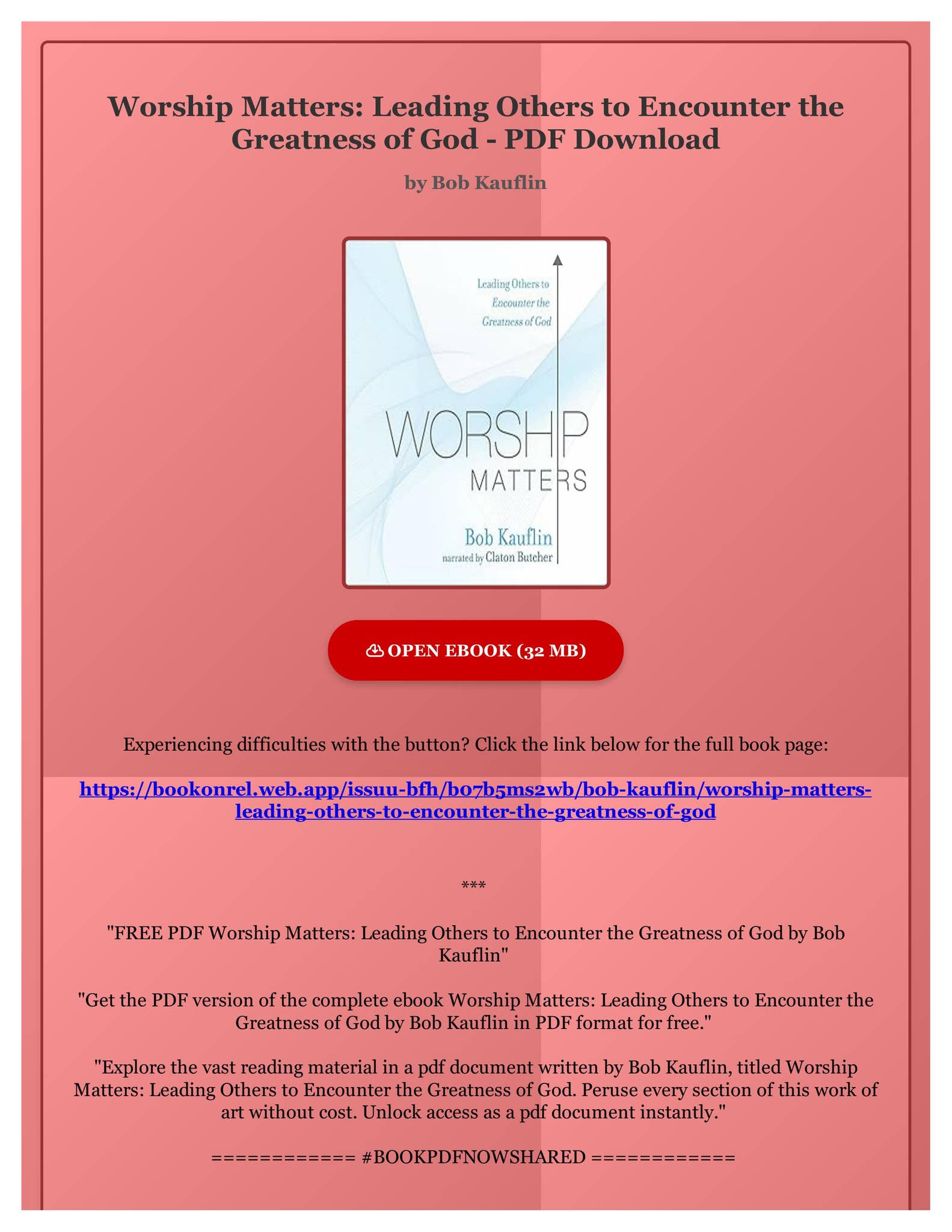 Revolutionize Your Worship:  Bob Kauflin'S Pdf Revealed - ygf8a67
