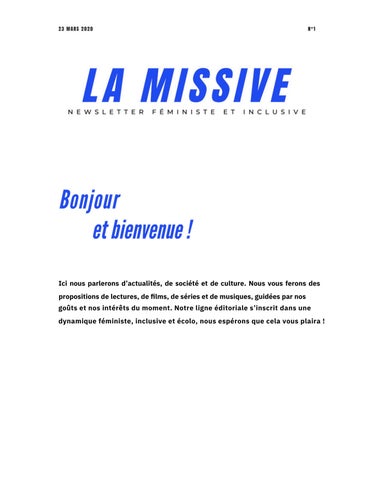 La Missive n°1 et n°2
