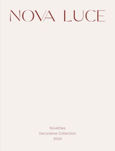 Nova Luce 新品 灯饰目录 2024 - 装饰 第 2 页