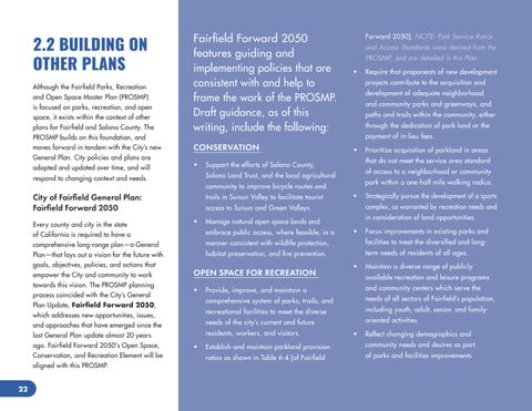 Fairfield (CA) Parks, Recreation and Open Space Master Plan 第 22 页