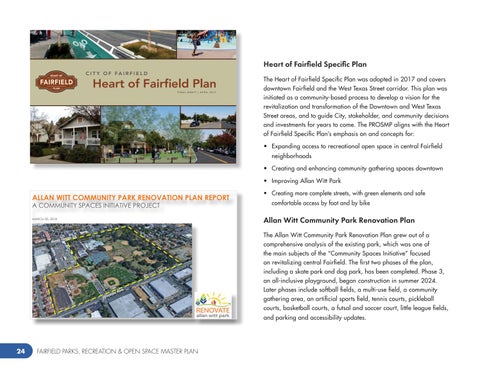 Fairfield (CA) Parks, Recreation and Open Space Master Plan 第 24 页