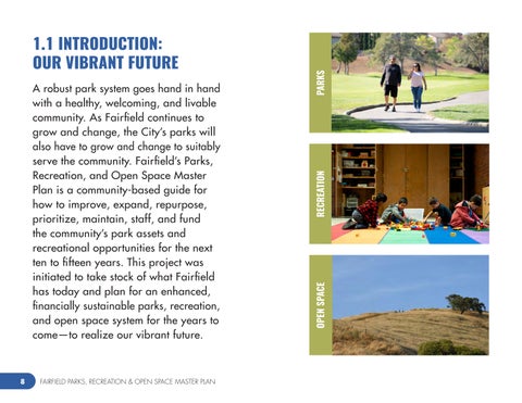 Fairfield (CA) Parks, Recreation and Open Space Master Plan 第 8 页
