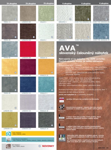 REA & AVA REA a AVA, CZ 家具目录 nábytku AVA, 1/2024 第 5 页