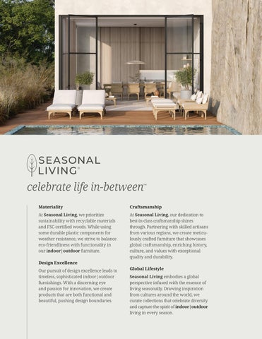Seasonal Living 2025 Design Continuum Specification 指南 第 2 页