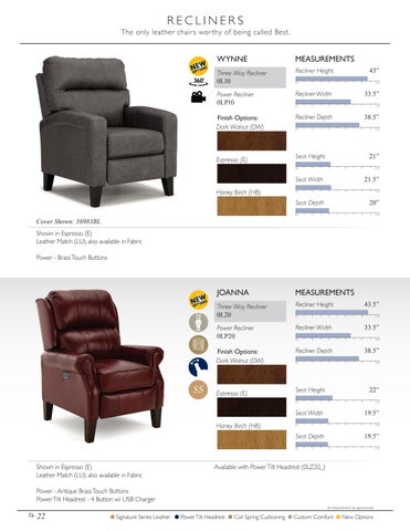 Fall 2024 皮革 家具目录 - Best Home Furnishings 第 22 页