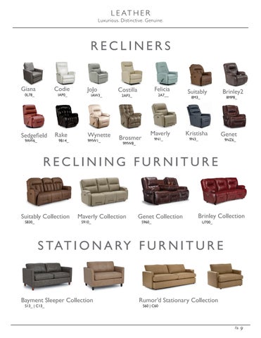 Fall 2024 皮革 家具目录 - Best Home Furnishings 第 9 页