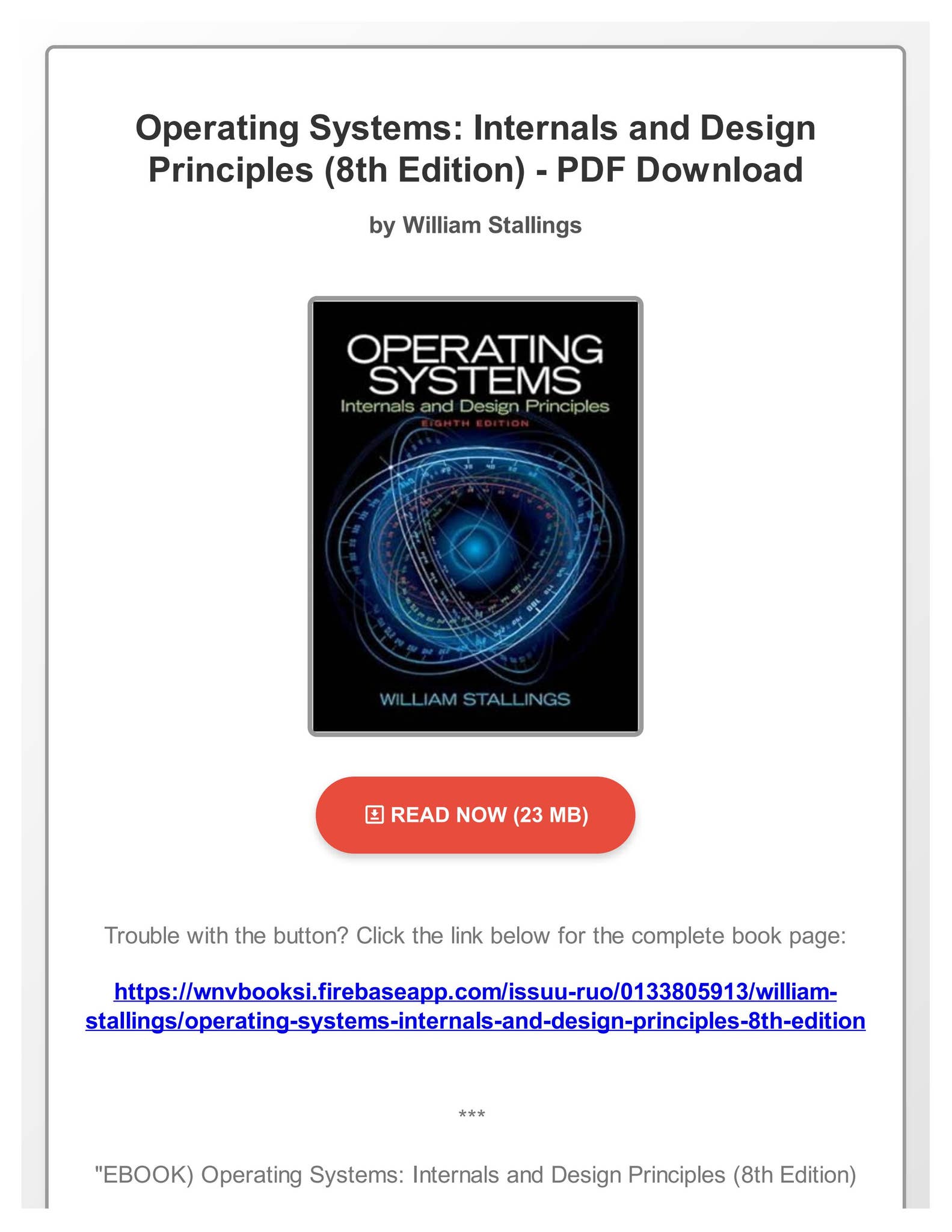 洋書 Operating System Design Operating System Design: The Xinu Approach: Comer, Douglas