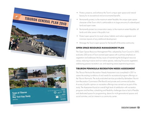 Tiburon Parks, Recreation × Open Space Master Plan 第 13 页