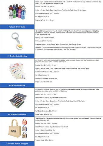 BRANDED PROMOTIONAL PRODUCTS 第 3 页