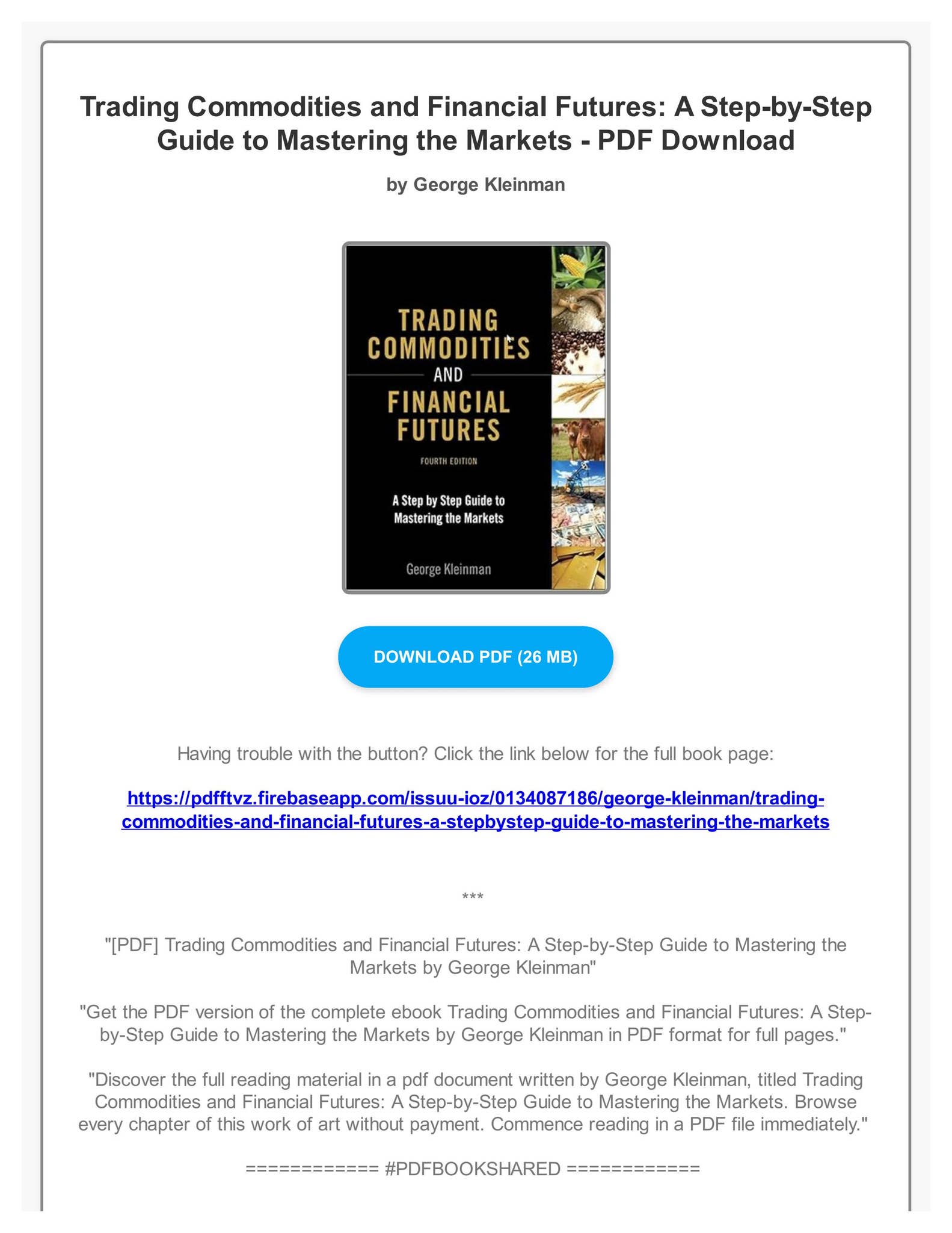 PDF] Trading Commodities and Financial Futures: A Step-by