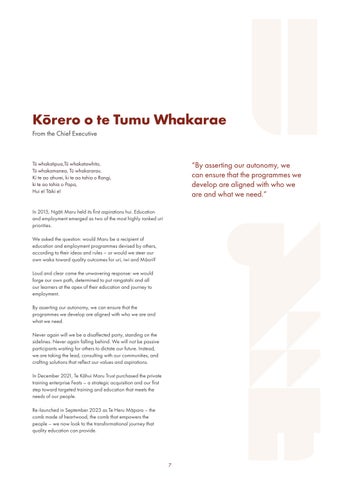 Tihe i a Maru Ora Education Strategy 第 7 页