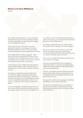 Tihe i a Maru Ora Education Strategy 第 8 页