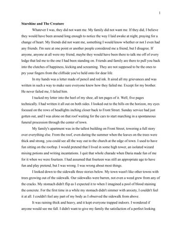 Starshine and The Creature