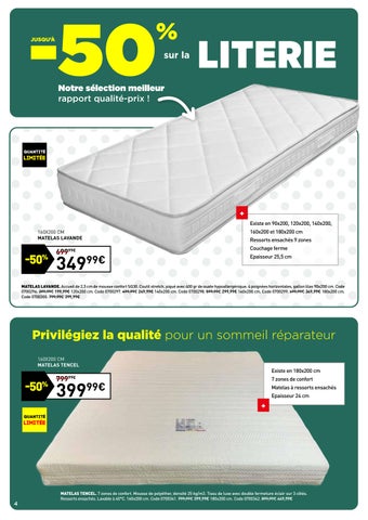 JUSQU-A -50% SUR LA LITERIE ET LE 布艺 LITERIE - CONFORAMA LUXEMBOURG 第 4 页