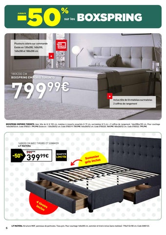 JUSQU-A -50% SUR LA LITERIE ET LE 布艺 LITERIE - CONFORAMA LUXEMBOURG 第 6 页