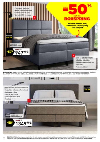 JUSQU-A -50% SUR LA LITERIE ET LE 布艺 LITERIE - CONFORAMA LUXEMBOURG 第 8 页