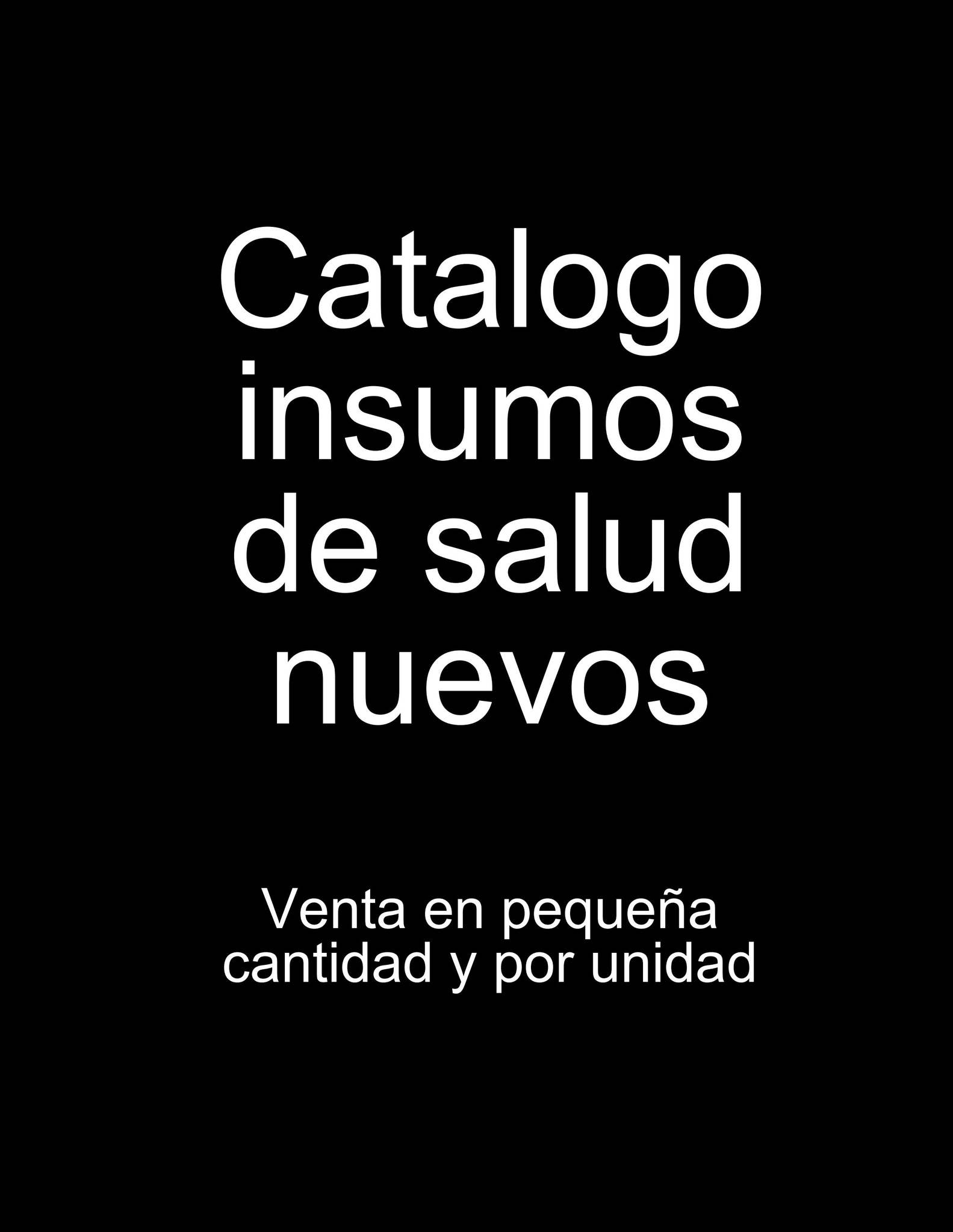 Catálogo de insumos de salud nuevos y usados en Medellín by ...