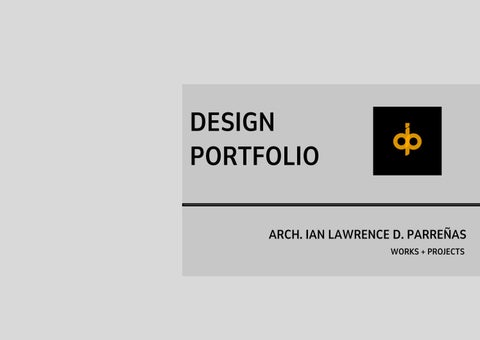 DESIGN PORTFOLIO_IAN PARRENAS_2 by Ian Parreñas - Issuu