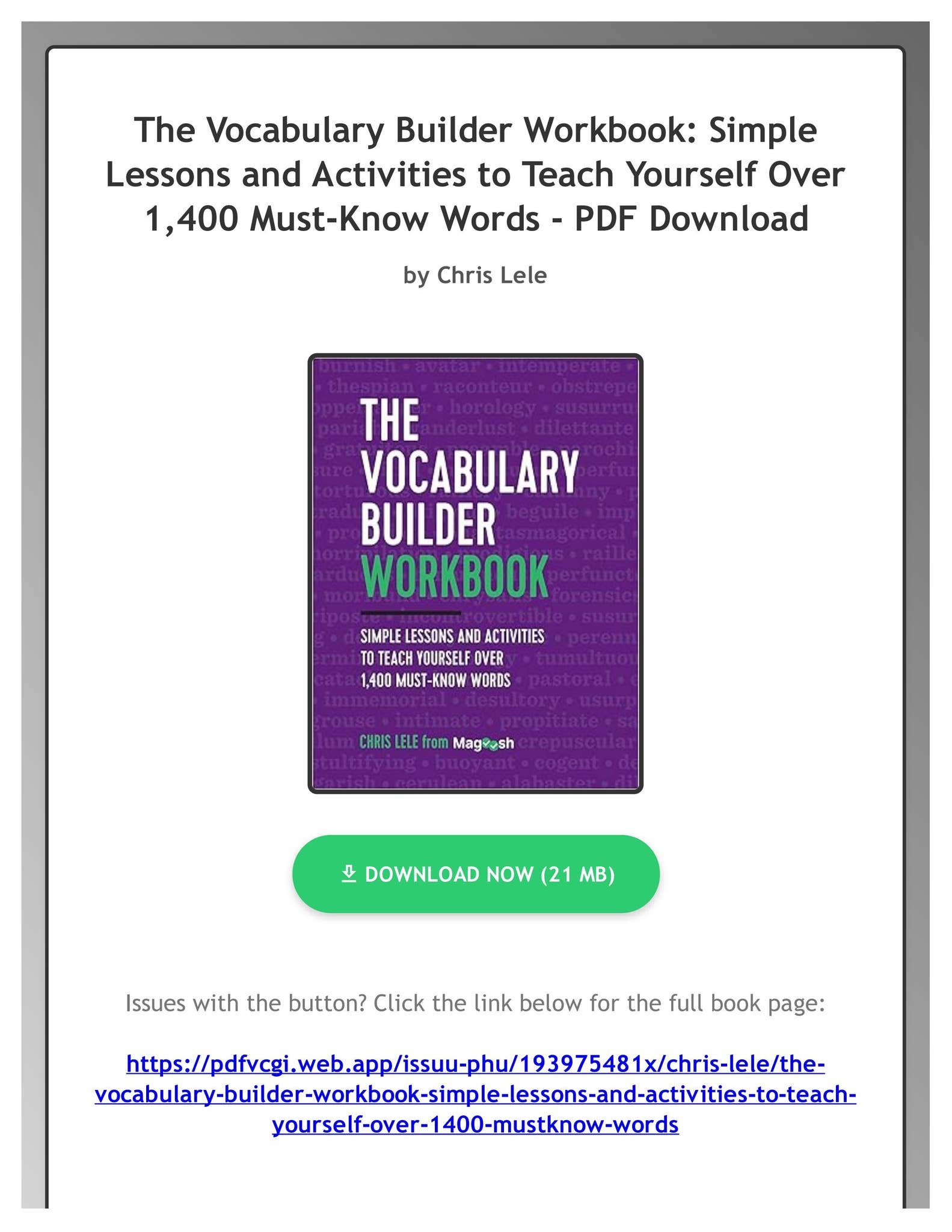 英語字彙力 The Vocabulary Builder Workbook The Complete Vocabulary Builder Workbook: Master 3,700