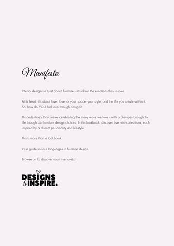 About Design Love Languages - Valentine's 家具型录 2025 第 2 页