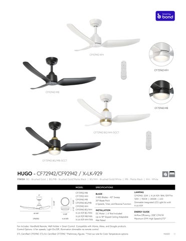 2025 Kuzco Group Fan 灯饰手册 第 11 页