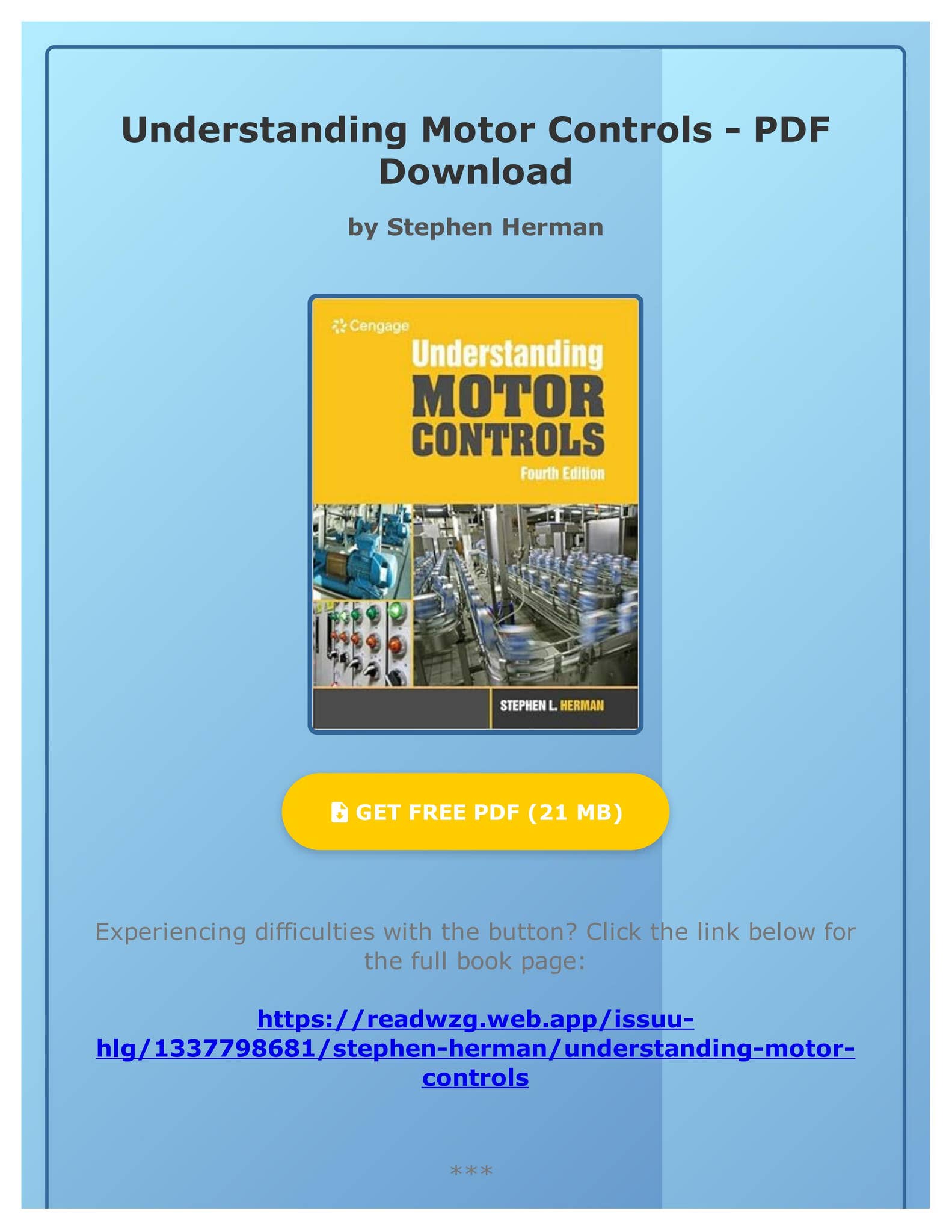 Epub Understanding Motor Controls by Stephen Herman by AsiaMuellerer ...