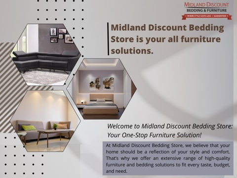 Midland Discount Bedding Store is Your All Furniture Solutions