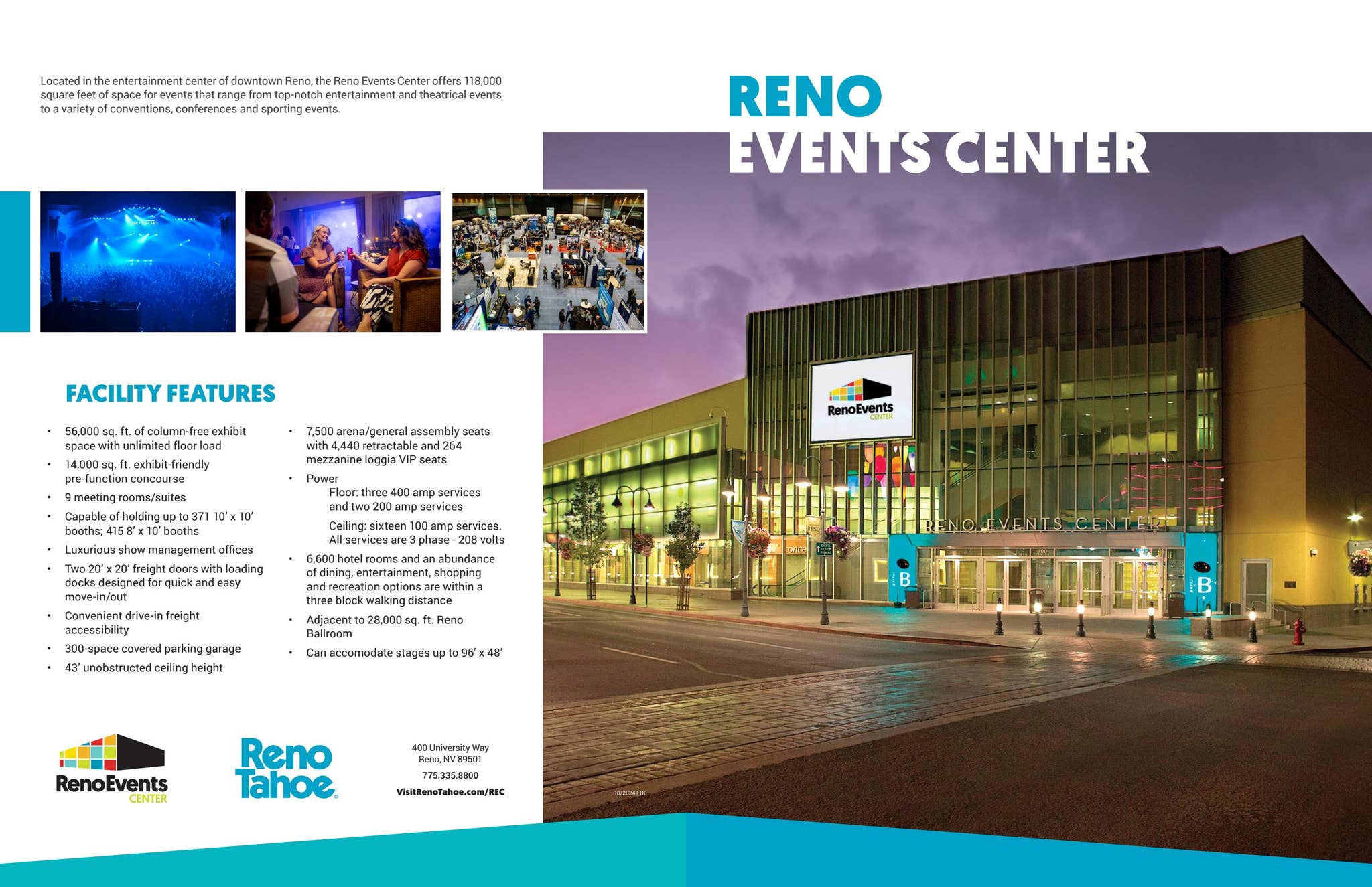 Reno Events Center Brochure 2025 by Reno Tahoe - Issuu