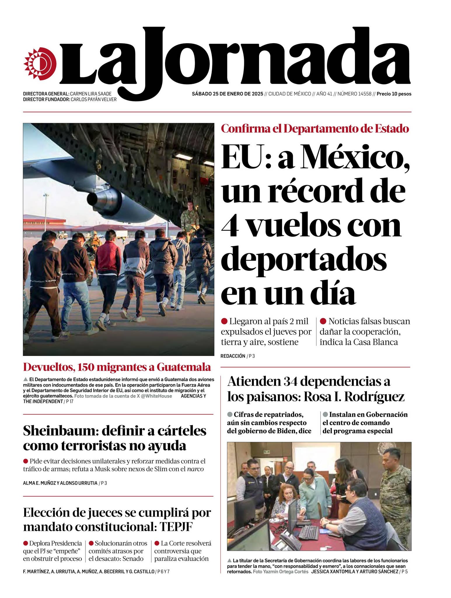 La Jornada, 25/1/2025 by La Jornada - Issuu, image size:1546x2048