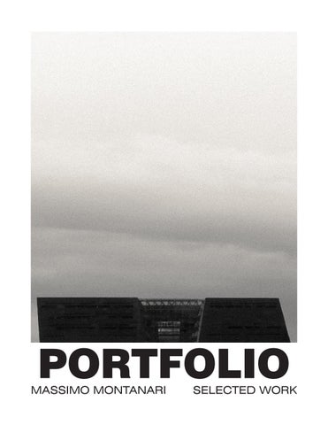 Massimo Montanari Portfolio | Architectural Science