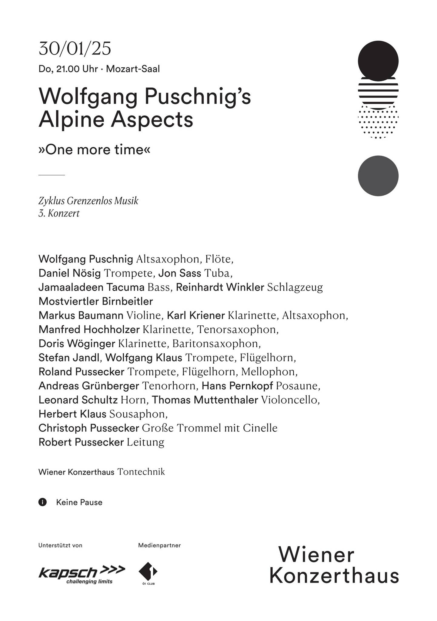 Wolfgang Puschnig's Alpine Aspects »One more time« by Wiener Konzerthaus -  Issuu, image size:1442x2048