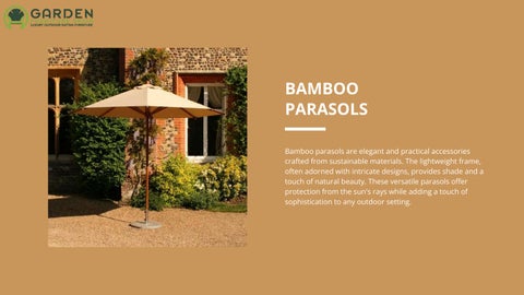 Upgrade Your 露台家具 with 优雅 户外 Parasols 第 3 页