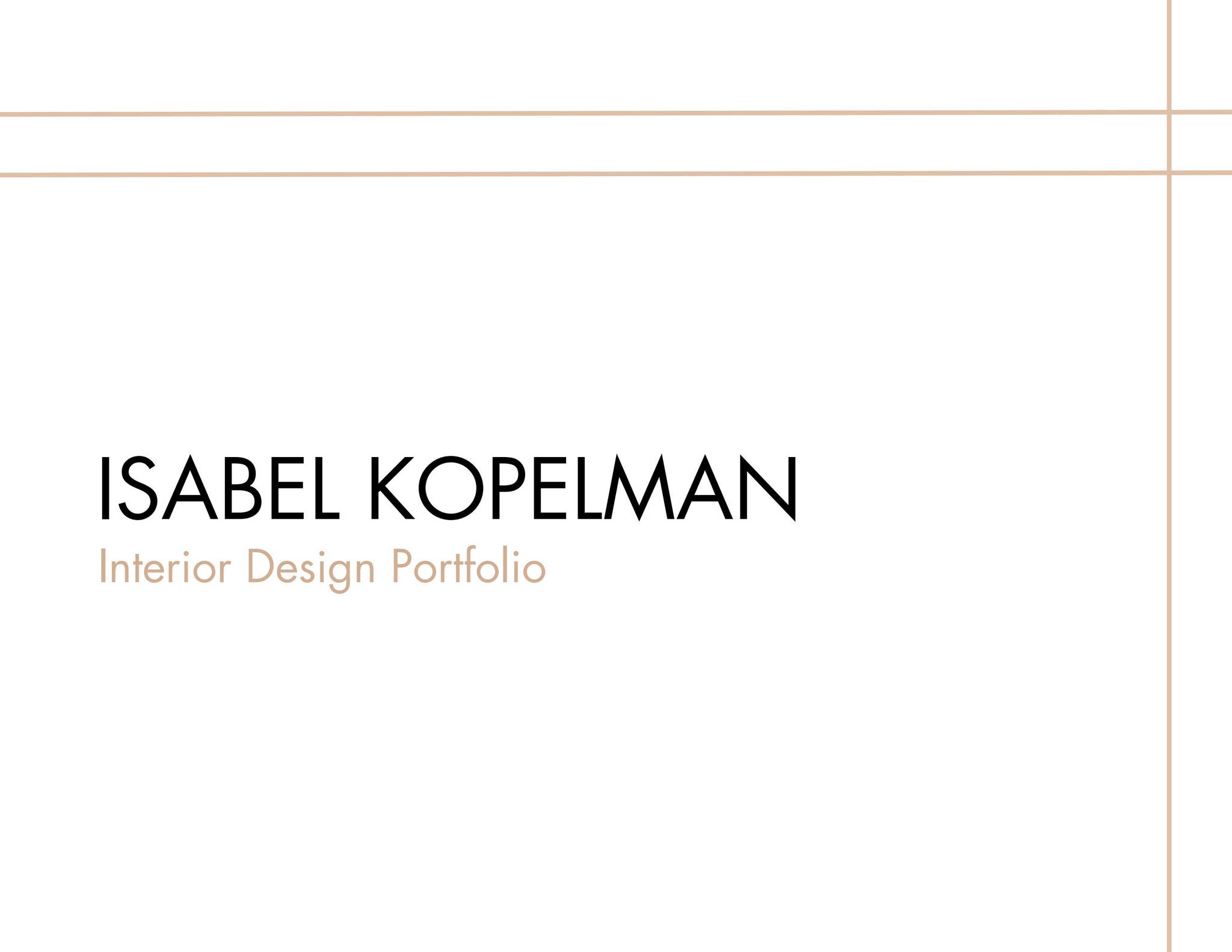 Interior Architecture and Design Portfolio by Isabel Kopelman - Issuu