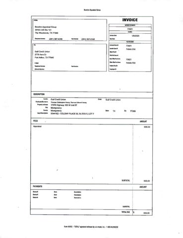 Invoice - Appraisal by qecu.org - Issuu
