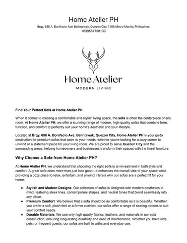 Transform Your Home with Creative Interior Design Ideas from Home Atelier PH