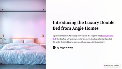 Indulge in Elegance with Angie Homes' Luxury Double Bed Collection